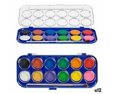 Pincello Akvareliniai dažai 12 spalvos (12 vnt.)