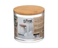 5five Simply Smart Bamboo SELENA apvalus kosmetinio tampono indelis, bambukinis dangtelis