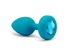 Dreamtoys B-Vibe - Vibrating Jewel Plug S/M Aquamarine