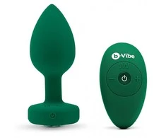 Dreamtoys B-Vibe - Vibrating Jewel Plug M/L Emerald