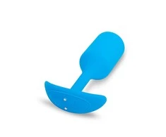 Dreamtoys Mėlyna B-Vibe - Vibrating Snug Plug 3 (L) Mėlyna