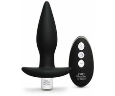 Fifty Shades of Grey Fifty Shades of Pilkas Relentless Vibrations Remote Silicone Plug Juodas