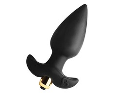 Rocks-Off Butt Throb 7-Speed Intimate Silicone Plug Juodas 95mm
