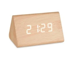 Gift Decor Skaitmeninis Laikrodis Stacjonarny Ruda PVC Drewno MDF (11,7 x 7,5 x 8 cm)