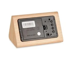 Gift Decor Skaitmeninis Laikrodis Stacjonarny Ruda PVC Drewno MDF (11,7 x 7,5 x 8 cm)