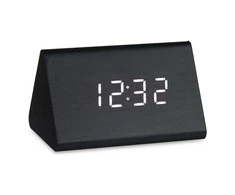 Gift Decor Skaitmeninis Laikrodis Stacjonarny Juodas PVC Drewno MDF (11,7 x 7,5 x 8 cm)