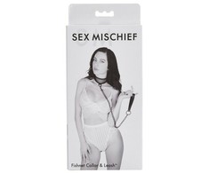 Sex&amp;Mischief Collar S&amp;M – tinklinė apykaklė ir pavadėlis