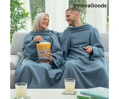 Antklodė su dviem rankovėmis su centrine kišene Doublanket InnovaGoods