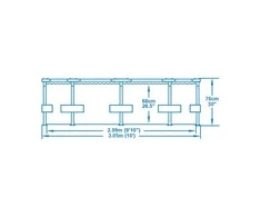 Baseinas su filtro pompa Bestway Steel Pro Max 3