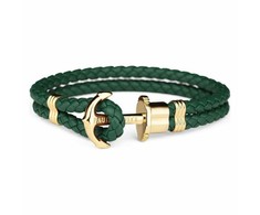 Biżuteria PAUL HEWITT PHPHLGGS. Bransoletka, Kolor žalia auksinė. Unisex.