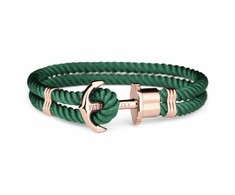 Biżuteria PAUL HEWITT PHPHNRGM. Bransoletka, Kolor žalia auksinė. Unisex.