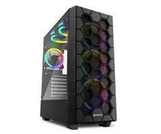Midi Sharkoon HEX RGB Juodas