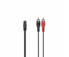ADAPTER HAMA JACK 3,5 STEREO GN. - 2xCINCH WT.
