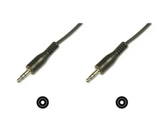 Digitus ASSMANN Audio pajungimo laidas, stereo 3.5mm, 2.50m, CCS, 2x0.10/10, M/M juodas, AK-510100-025-S
