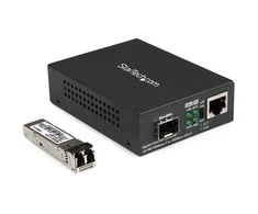 Konwerter światłowodowy StarTech Gigabit Ethernet Glasfaser Medienkonverter - 850nm MM LC - 500m - Mit MM SFP Transceiver - Fr 10/100/1000 Netzwerke (MCM1110MMLC) - 2775841