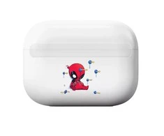 Ausinės Apsauginis dėklas ERT Group AirPods Pro Deadpool 002 Marvel Balta
