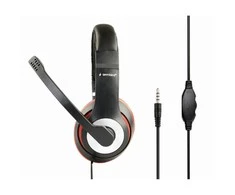 Gembird | Stereo ausinės | MHS-03-BKRD | Ant ausų uždedamos | Su mikrofonu | 3.5 mm