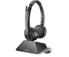 Ausinės Poly Savi 8220 UC USB-A Stereo, DECT, įskaitant USB Dongle su ANS PC