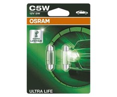 Automobilio lemputės Osram, 5 W, 12 V, C5W, SV8.5-8, 2 vnt.