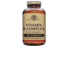 Solgar B-grupės vitaminų kompleksas su vitaminu C 100 tbl.