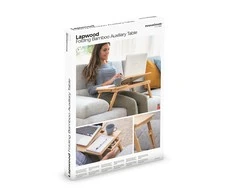 Sulankstomas staliukas InnovaGoods Lapwood, smėlio spalvos