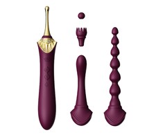 ZALO Bess 2 Velvet Violetinė Intimate Massager with Attachments, Heating