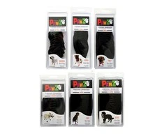Pawz - Šuns batai L 10,2 cm juodi 12 vnt. - (278097)