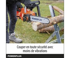 „PowerPlus Dual Power Powdpg7570“ – 20 V akumuliatorinis grandininis pjūklas, 300 mm kreiptuvas, be akumuliatoriaus ir įkroviklio