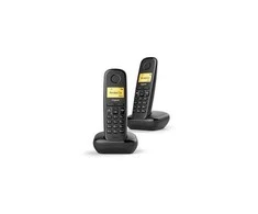 Belaidis Telefonas - Gigaset A270 Duo 2 Rinkinys, 18h Pokalbių Laikas, ECO DECT Juodas
