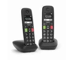 Belaidis Telefonas - Gigaset E290 Duo 2" Ekranas, 150 Kontaktų, Skambučių Blokavimas Juodas