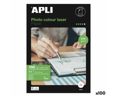 Blizgus nuotraukų popierius Apli lazerinis 100 Paklodės Dvipusis A4 160 g/m2