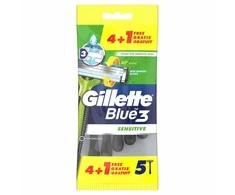 "Gillette Mėlyna 3 Sensitive" vienkartinio skustuvo ašmenys" 5 vnt