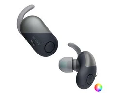 Belaidės triukšmą slopinančios sportinės ausinės Sony WF-SP700N, Baltos