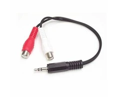 Garso kabelio lizdas į RCA Startech MUMFRCA Juodas 0,15 m