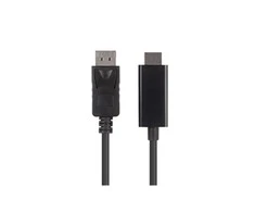 Lanberg | DisplayPort į HDMI kabelis | CA-DPHD-11CC-0010-BK | DisplayPort kištukas | HDMI kištukas | DP į HDMI | 1 m