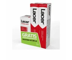 Lacer DUPLO Antiplaque-Anticaries Dantų pasta 125ml + burnos skalavimo skystis 200ml
