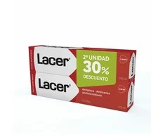 "Lacer" dantų pasta "Antiplaque Anticaries" 2x125ml