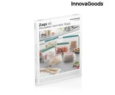 InnovaGoods Rinkinys hermetycznych torebek daugkartinio naudojimo Zags 6 vnt