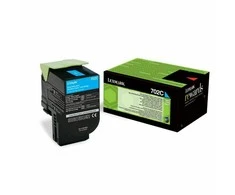 Lexmark return (70C20C0, 702C), žydra kasetė