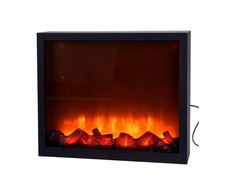 Vilde Elektrinis židinys LED metalinas juoda 41x25 cm