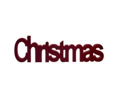 Krist+ Dekoratyvinė figūrėlė Christmas Medžio Aksomas (11 x 2,5 x 36,5 cm)