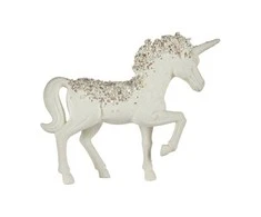 Krist+ Dekoratyvinė figūrėlė Vienaragis Balta Plastmasinis (9,5 x 31 x 40 cm)