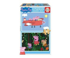 Educa dėlionė 2x16 vnt. - Kiaulytė Peppa