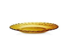 Duralex desertinė lėkštė PICARDIE AMBER oranžinė dia. 205 mm - kompleksinis 6 vnt.