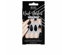 "Ardell Nail Addict" juodos spalvos "Juodas Stud y Rožinė Ombre" dirbtiniai nagai
