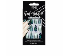 "Ardell Nail Addict" žaliai blizgantys "Chrome" dirbtiniai nagai