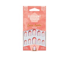 Elegant Touch Luxe Looks Nails With Glue Oval Limited Ed Hot Tip 24 vnt