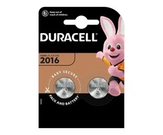 "Duracell" ličio mygtukinė baterija 3V 2016 DL/CR2016 2 vienetai