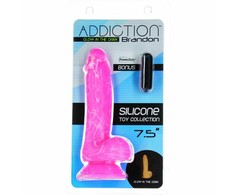 Addiction Priklausomybė - Brandon Dong 19 cm Rožinė Glow in the Dark
