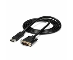 Kabelis StarTech Rodyti Port - DVI- D 1,8m Juodas (DP2DVIMM6)
